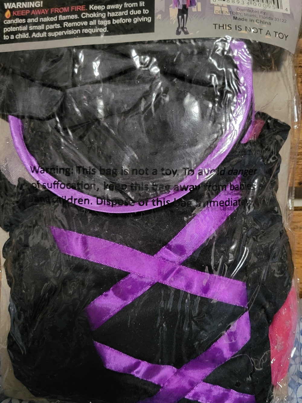 Child’s Witch Costume with Ribbon & Tule Accents